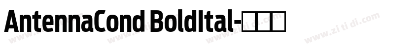 AntennaCond BoldItal字体转换 AntennaCond BoldItal字体转换